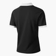 thumbnail image 4 of Men's Short Sleeve Polo Shirts Quarter-Zip Color Blocked Blouse Summer Casual Slim Fit Pullover, 4 of 5