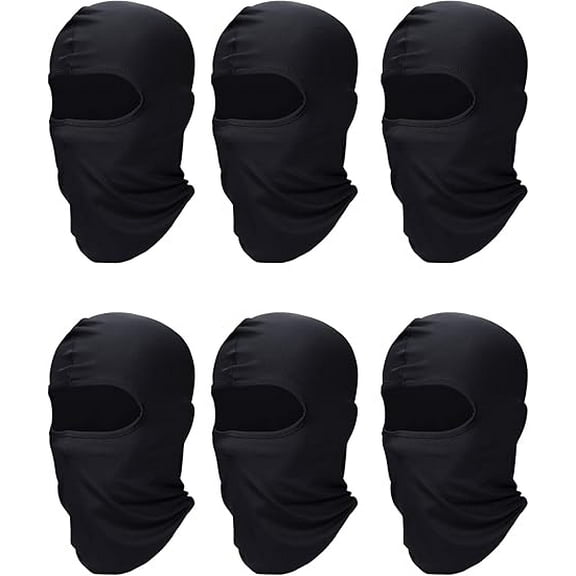 SATINIOR 6 Pcs Ski Mask Cover Balaclava Full Face Mask Summer Face Cover UV Protection Balaclava Men Women Outdoor Sports