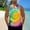 Yellow, variant on SGFCWSX Men's Tank Tops Casual Summer Beach Tie Dye Print Sleeveless Shirts for Men Breathable Quick Dry Muscle Tank Top Blue Size 2XL