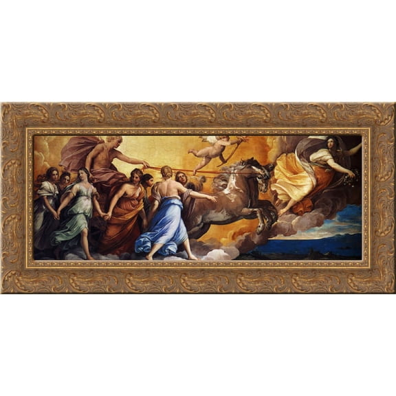Aurora 24x15 Gold Ornate Wood Framed Canvas Art by Reni, Guido