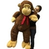 Giant Stuffed Monkey 5 Feet Tall Soft Brown Large Plush Animal 60 Inches New