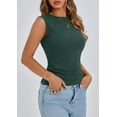 thumbnail image 4 of PRETTYGARDEN Women's Ribbed Tank Tops Summer Cap Sleeve Slim Fitted Knit Basic Casual Tee Shirts Trendy Fashion Clothes, 4 of 9