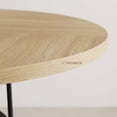 thumbnail image 2 of Table à Manger Ronde en Bois de 47 Pouces Gain de Place pour 4 à 6 Personnes – Design Moderne avec Tablette de Rangement – Cadre en Métal Robuste – Parfait pour la Cuisine, la Salle à Manger, l'Appartement, le Bureau – Couleur Bois Naturel, 2 of 8