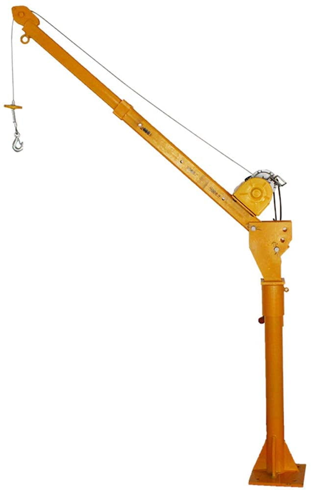 INTBUYING Davit Crane 360 Swivel Electric Winch Truckmounted Crane