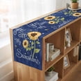 thumbnail image 6 of Table Runners 70 Inches Long Dress Scarves, You Are My Sunshine Farmhouse Coffee/Dining/Kitchen Table Decor, Holiday Table Runner, Yellow Sunflowers Cute Bees Heart Blue 13x70 Inch, 6 of 9