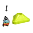 thumbnail image 3 of Lipstore 10Pcs Triangle Soccer Cones for Training Football Field Marking Portable Agility Green, 3 of 8