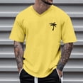 thumbnail image 2 of Camisetas de Trabajo de Manga Larga para Hombres Protección Solar, Deportes Manga Corta V Cuello Algodón Camisetas para el Verano Y Casual, 2 of 4