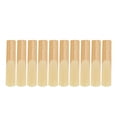 thumbnail image 3 of Saxophone Accessories, Easy To Use Wood Color  Saxophone Reeds 10pcs Replacement Parts Premium Material Stable Performance Sax Reed  For Instrument Shop, 3 of 8
