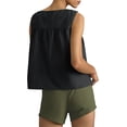 thumbnail image 5 of Womens Peplum Babydoll Tank Tops Summer Sleeveless Loose T Shirts Casual Shirred Flowy Tops, 5 of 7
