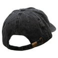thumbnail image 4 of Mechanic Embroidered Washed Solid Pigment Dyed Cotton Twill Brass Buckle Cap - Black OSFM, 4 of 5