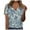 Blue, variant on Bogo Summer 2025 Womens Fashion Tops Womens Tops Casual 3/4 Sleeves Blouses For Women Business Casual Plus T Shirts For Women Cotton Soft