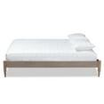 thumbnail image 3 of Skyline Decor French Bohemian Weathered Grey Oak Finished Wood Full Size Platform Bed Frame, 3 of 5