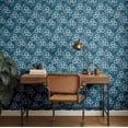 thumbnail image 3 of S4Sassy Peel & Stick Vinyl Wallpaper, Botanical Floral Wall Paper Contact Paper Waterproof - Blue, 25"X 240", Removable Asian Style Covering For Home Decor In Bedrooms & Living Areas, Cabinets, 3 of 9