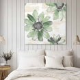 thumbnail image 4 of Green Sunflower Wall Art Painting on Canvas, Spring Summer Botanical Flowers Canvas Art Home Prints Wall Art Framed Modern Artwork for Living Room Bedroom Wall Decor 20x20in, 4 of 9
