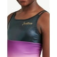 thumbnail image 4 of Justice Ombre Macrame Back Dance and Gymnastics Leotard with Scrunchie Girls Purple S, 4 of 5