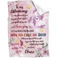 thumbnail image 2 of 1st First Mother's Day Gift Blanket, Personalized Unicorn Mothers Day Gift, 2 of 5
