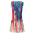 thumbnail image 5 of Dvkptbk Robes Drapeau Américain pour Femmes Été Plage Sans Manches Robe d'Été Évasée Décontractée Ample Robe T-Shirt - Soldes d'Été Liquidation, 5 of 5