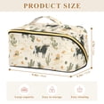 thumbnail image 4 of FORMRS Makeup Bag Travel Cosmetic Organizer for Women Fold Flat Zipper Pouch with Handle, Cowboy Pattern, 4 of 8