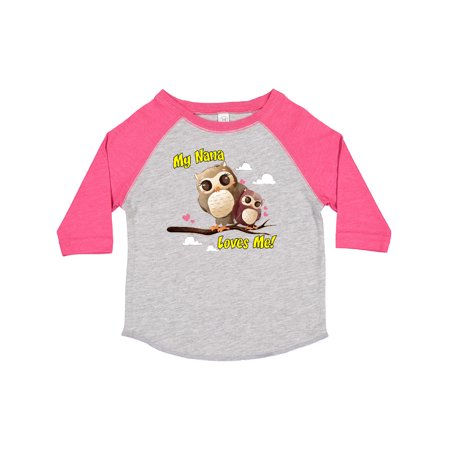 

Inktastic My Nana Loves Me Owl Boys or Girls Toddler T-Shirt