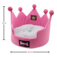 thumbnail image 3 of Chew King Crown Pet Bed, Pink, 3 of 6