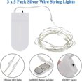 thumbnail image 5 of Led String Lights 15 Pack, 2m 20 Led Fairy Lights Battery Operated, Copper Wire Light (blue), 5 of 5