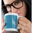 thumbnail image 2 of 3drose, Tall White Giraffe, 11oz Mug, 2 of 6