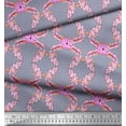 thumbnail image 2 of Soimoi Poly Georgette Fabric Dot,Leaves & Floral Print Sewing Fabric Yard 52 Inch Wide, 2 of 3