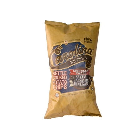 Carolina Kettle Naturally Crispy Salt & Balsamic Vinegar Kettle Cooked Potato Chips, 4-Pack