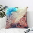 thumbnail image 6 of YFYANG Square Decorative Throw Pillow Case (Without Pillow Insert), Watercolor Art Textures Bedroom Sofa Car Cushion Cover, 16"x16", 6 of 9