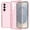 Pink, variant on For Samsung s26 Plus Glitter Ultra Thick 3mm Transparent Hybrid Case Cover - Smoke