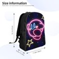 thumbnail image 4 of Kirby Backpack Kirby Kawaii 3d Printed Backpack Fan Merchandise Gift Laptop Bag Hiking Work Lightweight Backpack, 4 of 4
