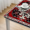 thumbnail image 5 of Acheng Intricate Design Square Tablecloth Full Width Single-Sided Printing 100% Polyester Fiber 52*52, 5 of 8