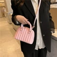 thumbnail image 5 of El bolso de hombro portátil con rombos de color sólido es adecuado para viajar y como bolso de mano para una cita o una fiesta., 5 of 5