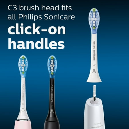 Philips Sonicare - Premium Plaque Control Brush Heads (4-Pack) - White