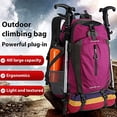 thumbnail image 5 of FENGDONG 40L Waterproof Lightweight Outdoor Daypack Hiking,Camping,Travel Backpack for Women Men Pink, 5 of 6