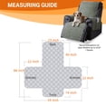 thumbnail image 4 of Behome Recliner Chair Covers, Non Slip Covers for Recliner Chair with Pocket, Recliner Couch Slipcover Furniture Protector with Elastic Straps for Kids((Dark Gray, 25"), 4 of 6