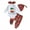 Ivory White, variant on Infant Baby Girls 4Pcs Christmas Outfits 3M 6M 12M Long Sleeve Romper Pants Headband Set Newborn Clothes
