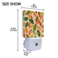 thumbnail image 4 of Yayeee LED Plug in Night Light for The Home with Auto Dusk to Dawn Light Sensors, 2 Pack, Green Retro Autumn Leaves, 4 of 6