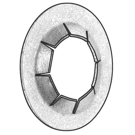 

ZoroSelect Push Nut Stud Retention Stl 1/4 In PK200