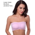 thumbnail image 4 of Minnieouse Sujetador inalámbrico Sujetadores sin tirantes Busto Bandeau Tube Top Cierre de tirador Ropa interior que abraza la Buena elasticidad Ropa interior rosado SG, 4 of 6