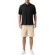 thumbnail image 2 of CAMISETAS POLO DE MALLA DE COLOR SÓLIDO PARA HOMBRES CHIC DE VERANO, MANGA CORTA, TALLA XL, NEGRO, 2 of 5