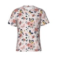 thumbnail image 3 of Naloa Rose Flowers Men's T-Shirt Sport T-shirt Men's Basic Tee Casual Men's Shirt, Round Neck, Short Sleeves - Large, 3 of 5