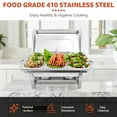 thumbnail image 3 of Jacgood Chafing Dishes for Buffet Set 2PC, Chafers for Catering,Chafing Dish Buffet Set with Lids Chafers and Buffet Warmers Sets, 3 of 7