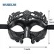 thumbnail image 4 of Masquerade Mask for Men - Roman Greek Mask - Venetian Half Face Mask for Mascarade Ball Mardi Gras Halloween Party, 4 of 5