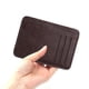 thumbnail image 3 of Bolsa Retro Mujeres JShteea PU Litchee Patrón color puro mini monedero marrón oscuro, 3 of 9