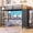 black, variant on Twin Loft Bed with L-Shaped Desk and LED Lights, Metal Loft Bed Frame with 5 Storage Drawers, Hall Tree & Charging Station, Space-Saving Twin Size Bed with Ladder for Teens