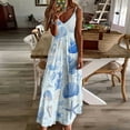 thumbnail image 3 of Beach Seashell Starfish Sleeveless Dress Woman Fashion Long Dresses Women's Summer Suit Dress Summer 2025 Women, 3 of 7