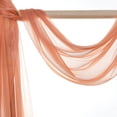thumbnail image 4 of MDS Pack of 10 Yard Wedding Arch Draping Fabric sheer Chiffon Fabric Drapery for Wedding Ceremony Reception Swag and Backdrop Decorations Fabric 60” width - Coral Peach, 4 of 6