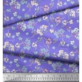 thumbnail image 2 of Soimoi Silk Fabric Artistic Floral Printed Fabric 1 Yard 42 Inch Wide, 2 of 3