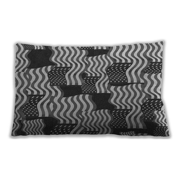 Ahgly Company Indoor Rectangular Contemporary Lumbar Throw Pillow, 13 inch by 19 inch